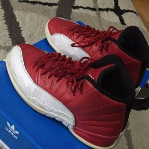 2016 air Jordan retro 12 cherry red and white sneakers